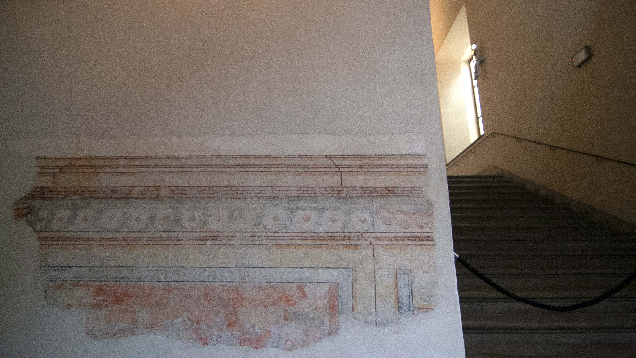 Restauratie - Madrasah Paleis, Detail van origineel fresco