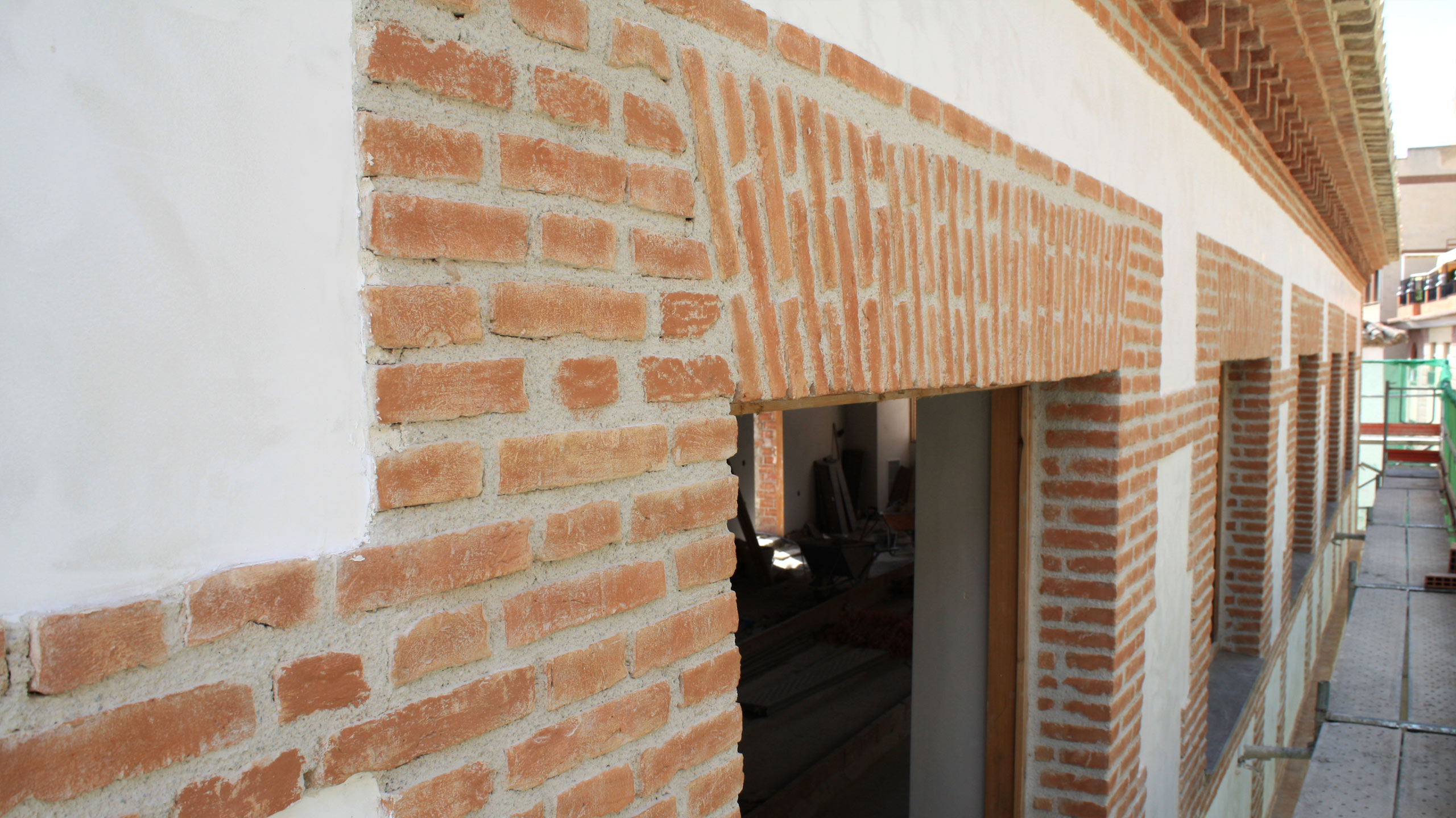 Commercial - Archeological Museum, Brick and plaster detail